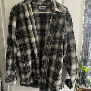 Carhartt Men's Gray Plaid Shirt Jacket